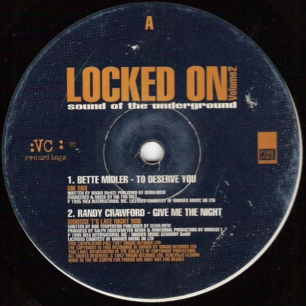 Various – Locked On Volume 2 (Sound Of The Underground) (Vinyl, 1997) – Cover