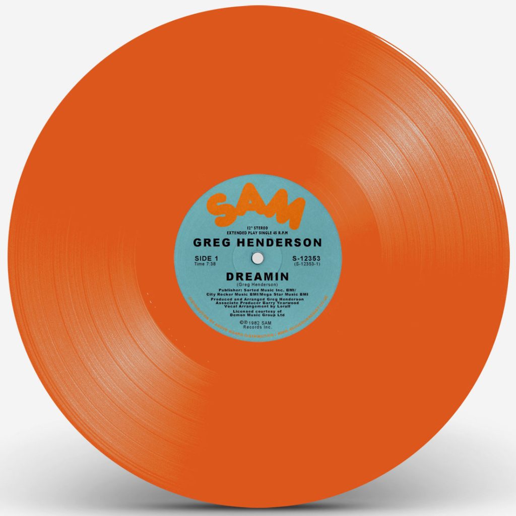 s 12353orange Greg Henderson Dreamin Orange Vinyl Repress